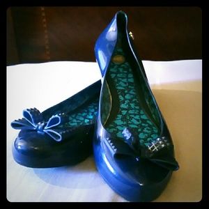 EUC Mel Dreamed by Melissa Jelly Flats, Size7